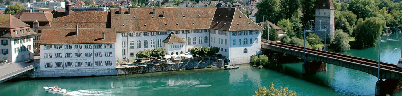 Aussenansicht Hotel an der Aare von Solothurner Altstadtseite her